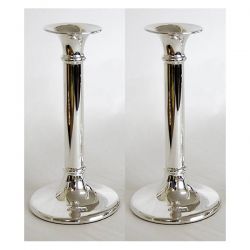 English Sterling Silver Candlesticks